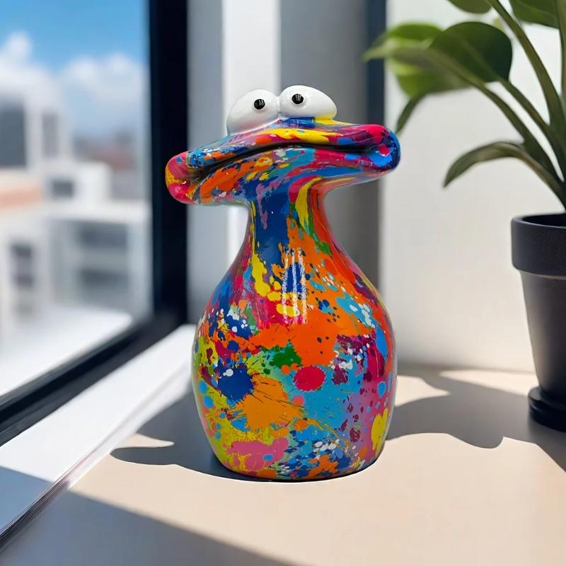 Charming Big-Mouth Frog Resin Figurine - Versatile Decor For Christmas,Halloween Decorations,Home Decor Collectible Figurines