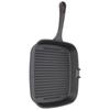 Grill Pan Nonstick Design Heat Resistant Handle Fast Heat Conduction Iron Stripe Frying Steak Skillet for Home Kitchen