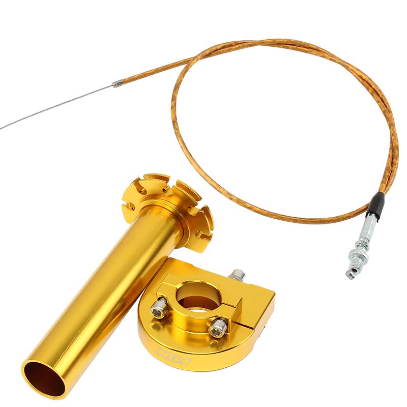 Motorcycle Aluminum Throttle Twist Grip 22mm 7/8" Throttle Knob Gas Grip With Cable For Motorcycle Pit Dirt Bike