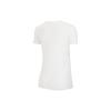 Nike Logo Buchstaben Print Rundhals Kurzarm T-Shirt Damen Tops Weiß CQ0961-100