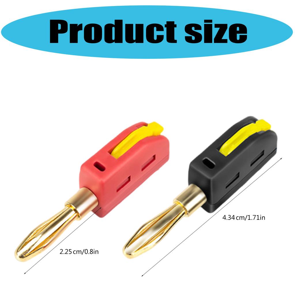 Automotive Banana Plug Featuring Gold Plated Contact Surfaces for Enhances Conductivity and Signal Quality
