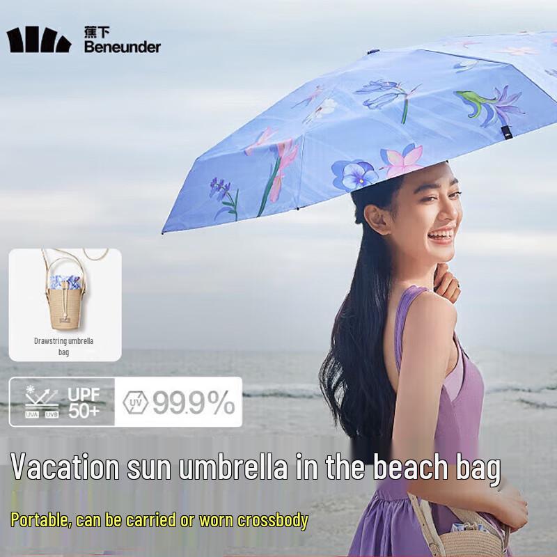 Bananaunder Five-Fold UV Sun & Rain Umbrella