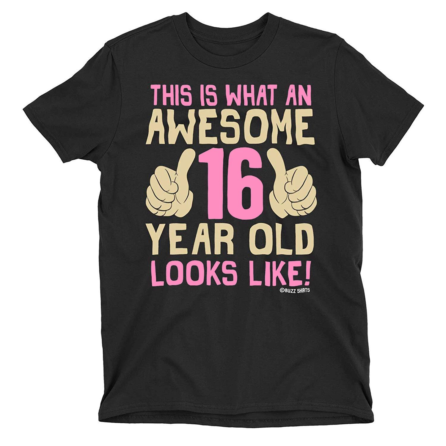 Подростковая футболка на 16-летие AWESOME 16 Year Old Gift Экологичная футболка 110