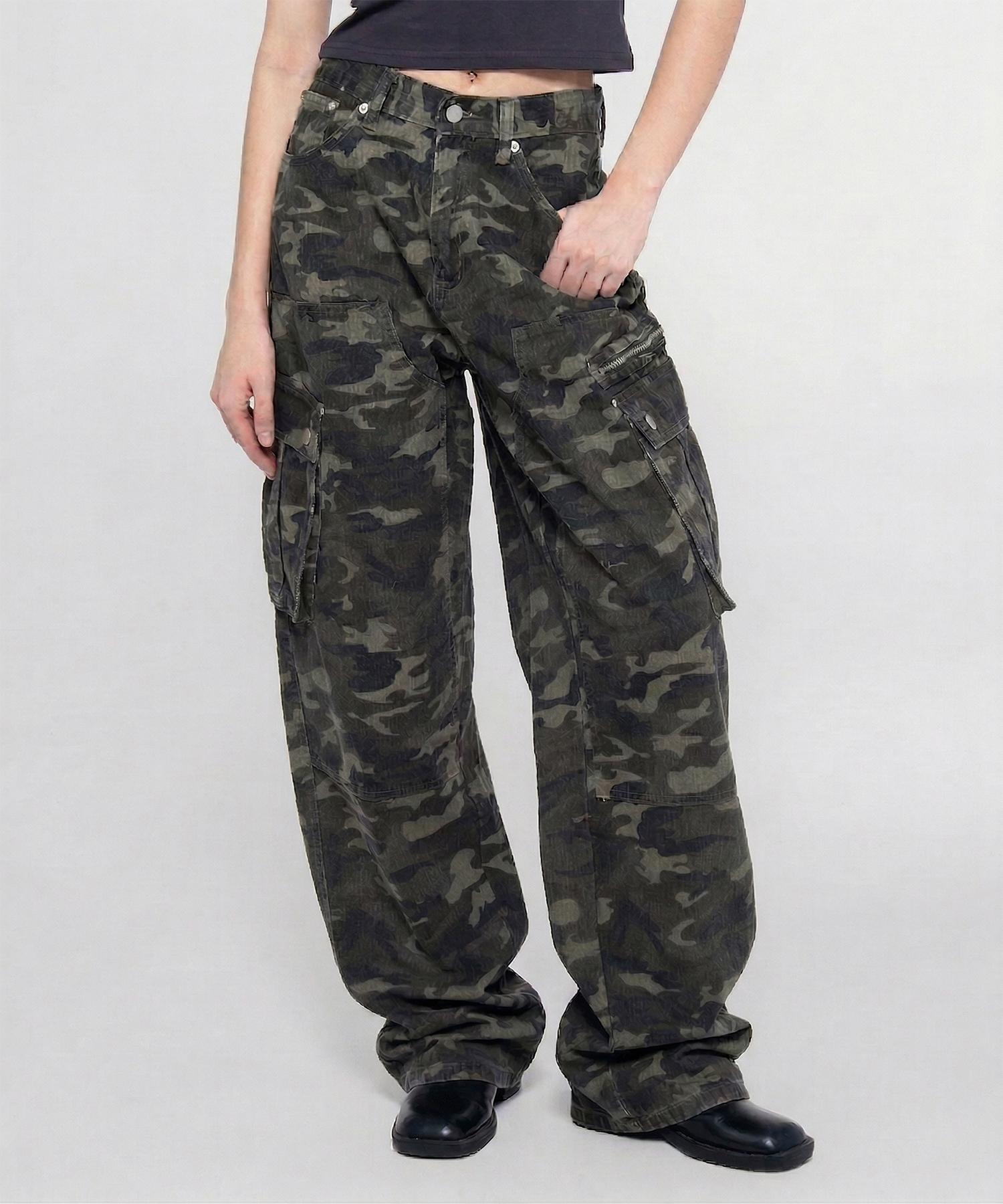 CHICKS Urban Utility Camo Wide Pants