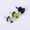 2Pcs Metal Guitar Strap Locks Guitar Strap Buttons Guitar Strap Buttons End Pins with Mounting Screws and Felts Cushions