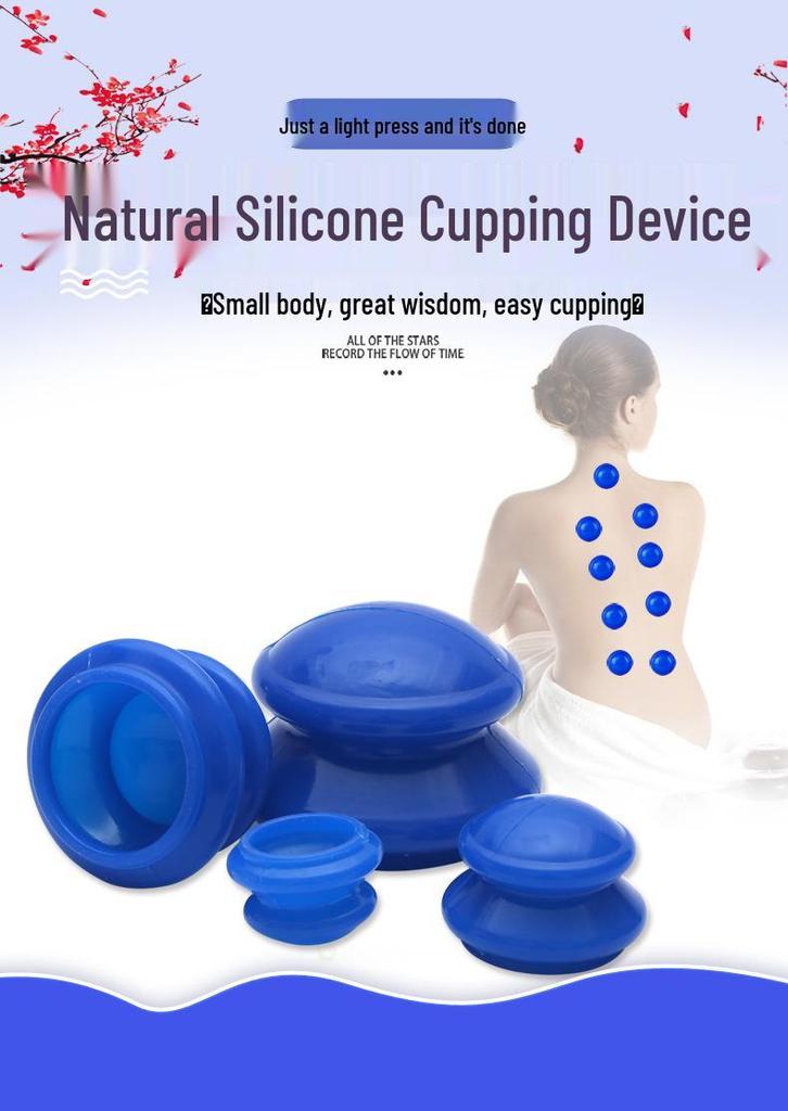 Enhanced Silicone Gourd Cupping Device for Deep Tissue Massage and Moisture Absorption
