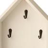 Multi Hook Wooden Key Organizer Metal Accent Entryway Key Holder Wall Mounted Storage Solution For Small Spaces