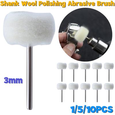 Brosse abrasive à polishing en laine fine, roue de meulage et de polissage pour bijoux en jade, ambre