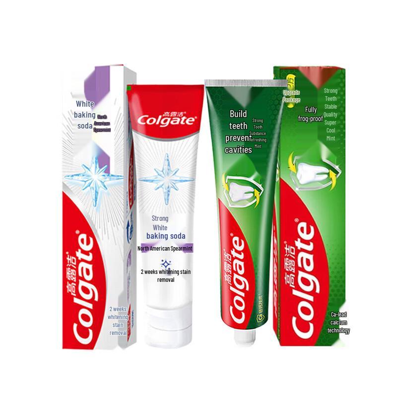 Colgate Toothpaste Duo Pack: Strong White Baking Soda & All-round Anti-cavity