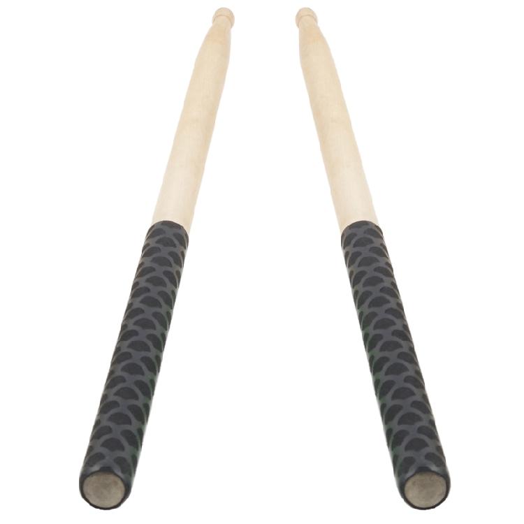 1Pair Drumstick Grips Absorb Sweat Sleeves Soft Tip Non-slip Cover Wear-resistan