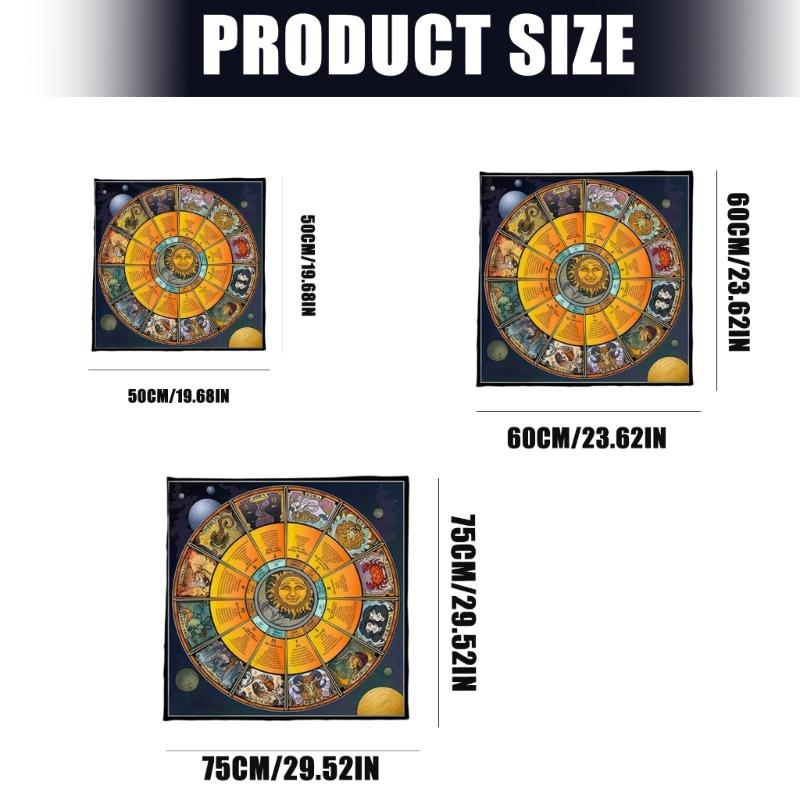 Constellations Pattern Astrology Tablecloth Tarots Divinations Tablecloth Altars Cloth Divinations Board Game Accessory
