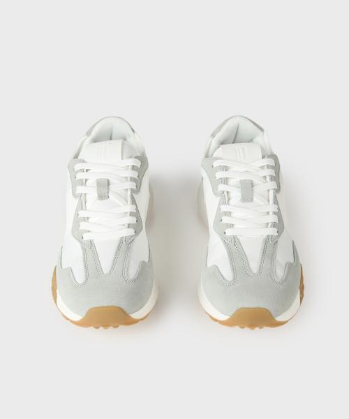 [PANICALE] Hellgraue Wildleder-Sneaker M-QFO11