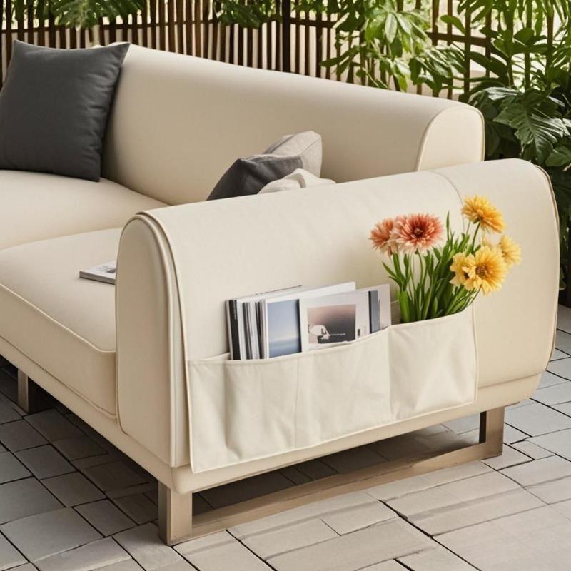 Sofa Armrest Organizer with Pockets Sofa Armchair Storage Bag Non-Slip Hanging Couch Pouch for TV Remote Control Cellphone Bag