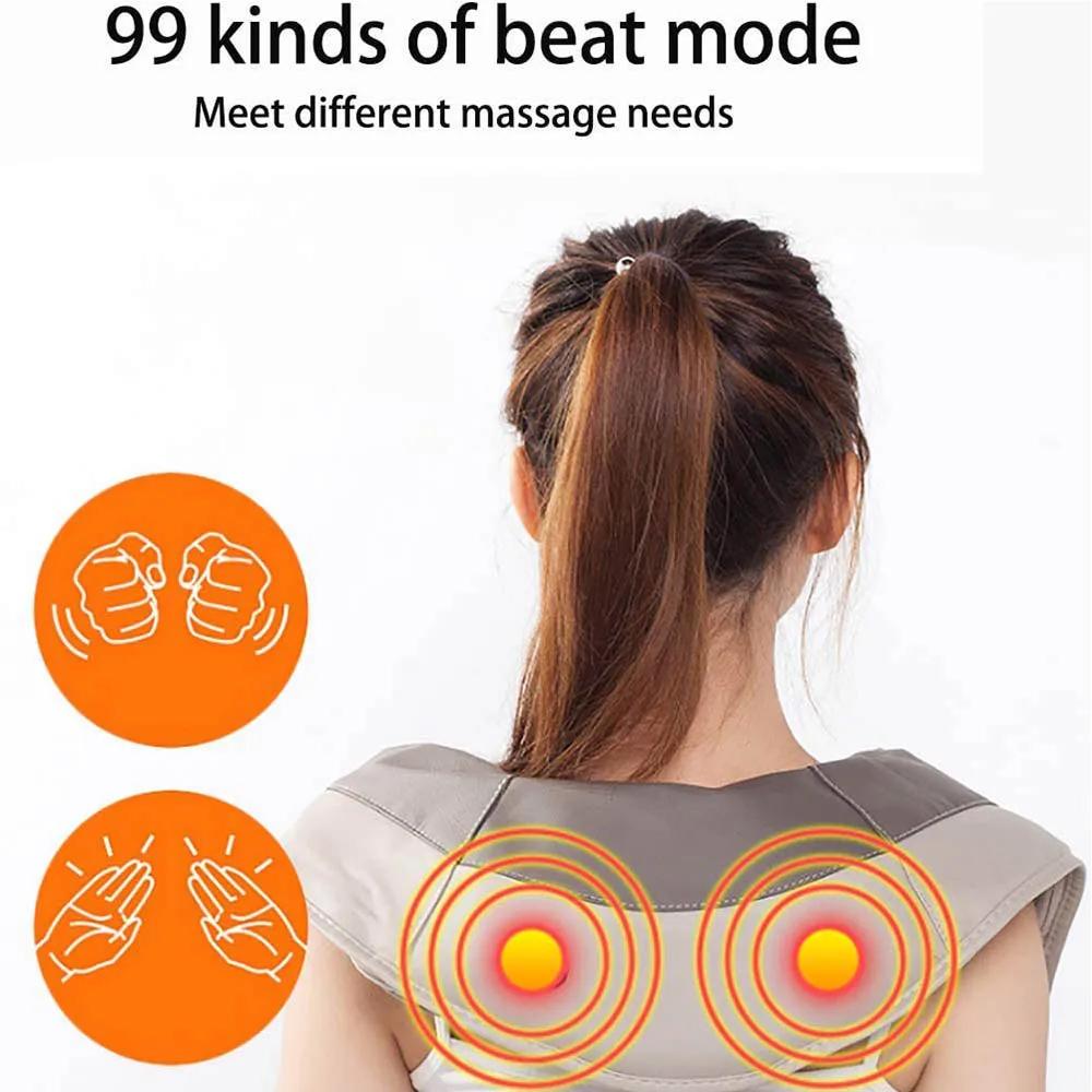 Multifunctional Heating Massage Shawl For Neck And Shoulder Pain Relief To Relax Body And Mind