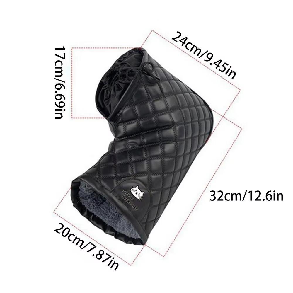 Universal Motorcycle Handlebar Gloves Warm Riding Mittens New Warm Gloves  Snowmobile