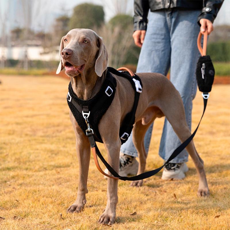 Adjustable Pet Leash Vest Style Dog Chest Harness Large Dog Chest and Back With Traction Rope Set For Large Dog Outdoor Supplies