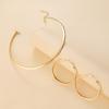 Stylish Minimalist Choker & Earrings Set for Women - European & American Design