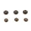 20pcs Flat Head Copper Brass Screws Nuts Nails Rivets Leather Cap Accessory