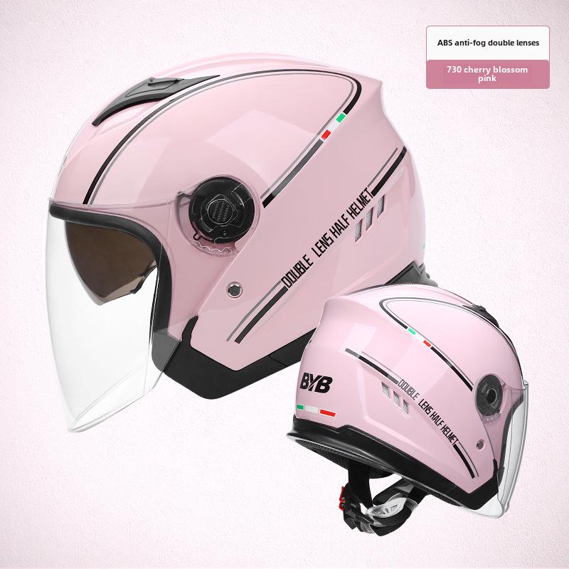 

Motorcycle and Electric Bike Helmet with Anti-Fog Dual Visor for All Seasons