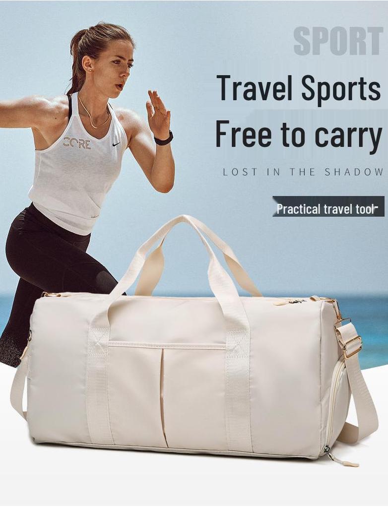 Unisex Large Capacity Wet/Dry Separation Sports Travel Bag - Korean Style