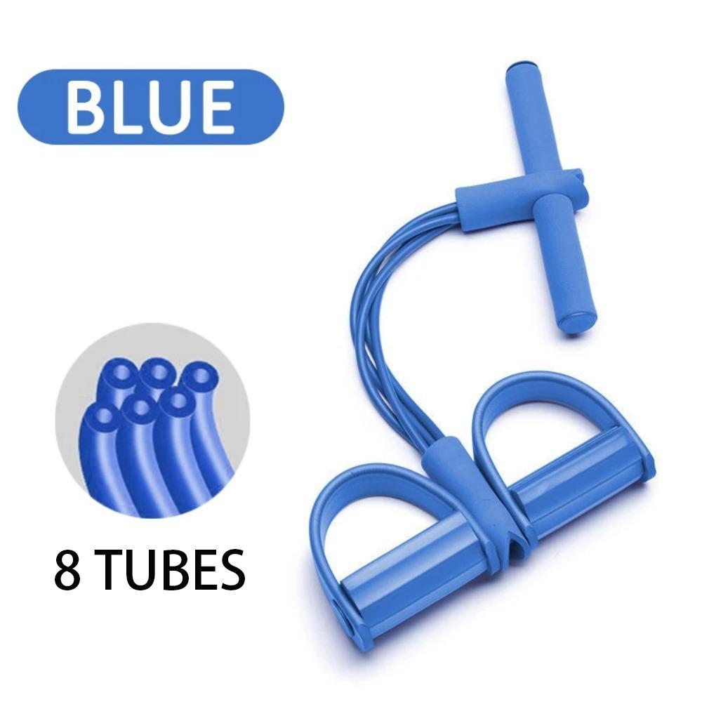 Tension Rope Belly Resistance Band 4-8 Tube Elastic Bands New Elastic Pedal