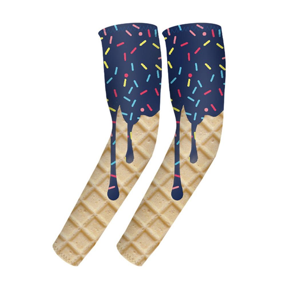 Ice Cream Arm Sleeves Cooling Sun Protection Sleeves NEW Protective Sleeves  Sports