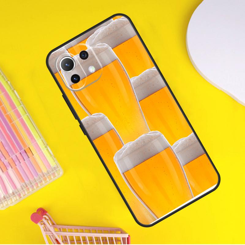 A Glass of Beer Alcohol Cover For Xiaomi 14T Pro 11T 12T 13T 13 14 Ultra POCO X7 Pro X3 X5 F3 F5 F6 M6 X6 Pro Case