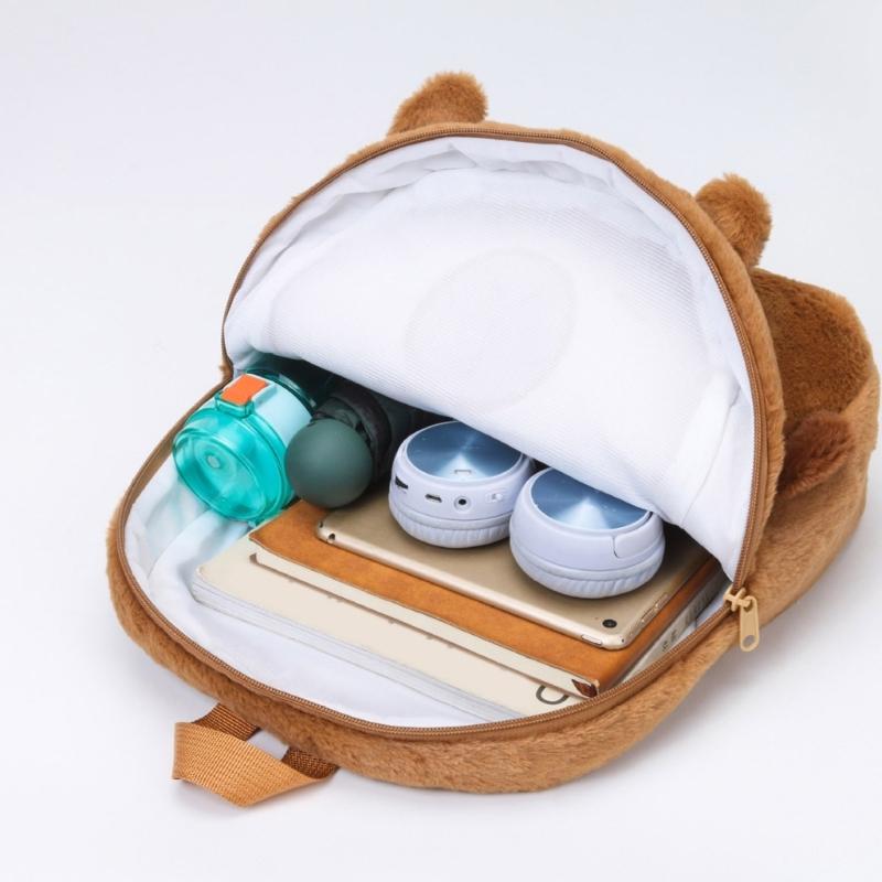 Capybara School Bag Spacious Plush Backpack For Children And Cartoon Lover Spacious And Comfortable Shoulder Bag