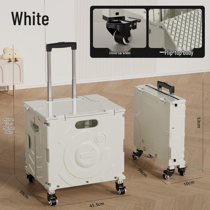 Folding Camping Shopping Cart with Wheels