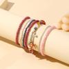 Stylish Glass Multi-Layer Bracelet Stacking Statement Bracelets Fashionable and Comfortable Jewelry for Women and Girls