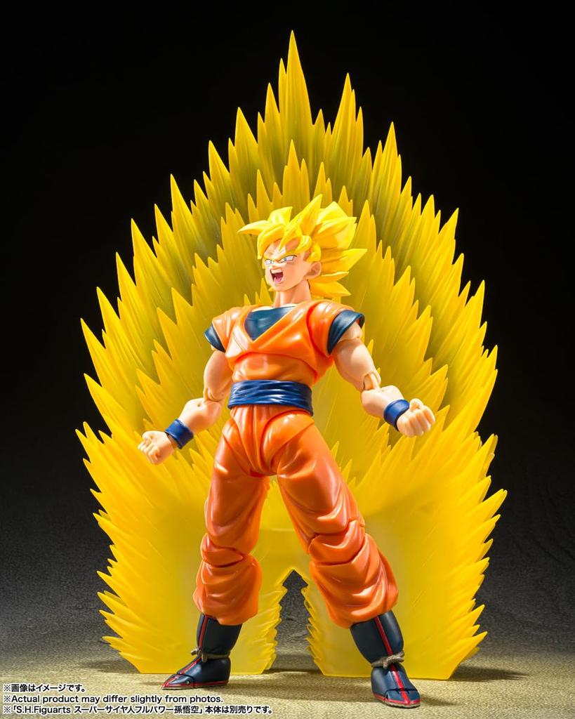 TAMASHII NATIONS S.H.Figuarts Dragon Ball Z Super Saiyan Son Goku Effect Parts Set - Instantaneous Movement Kamehameha - Approx. 150mm ABS &