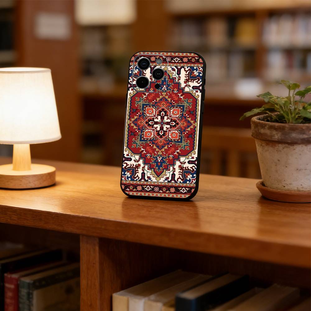 

Чехол для телефона с персидским ковром, силиконовый, мягкий, для IPhone 17 16 15 14 13 12 11 X XR Plus Pro Max Plus iPhone14ProMax