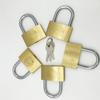 5 PC 50mm padlocks open by same keys Copper locks padlock for drawer luggage case box Hardware