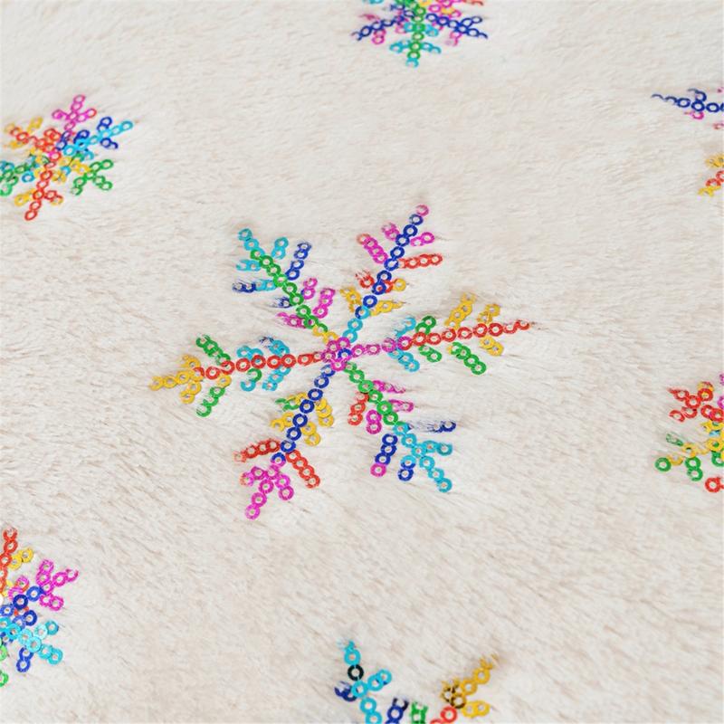 Snowflake Pillow Cover for Car Sofa Decoration Christmas Plush Cushion Covers
