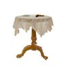 Retro White Lace Tablecloth: Round Coffee, Bedside, Sofa, or Refrigerator Cover In Pastoral Style
