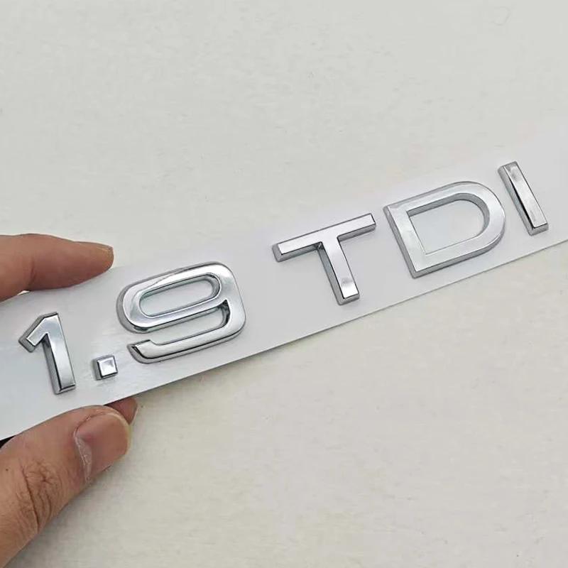 3D Car Letters Logo 1.9 TDI 2.0 TDI 2.8 TDI Badge Rear Trunk Sticker Decals Fit for S A3 A4 A5 A6 Q2 Q3 Q5 Auto Accessories