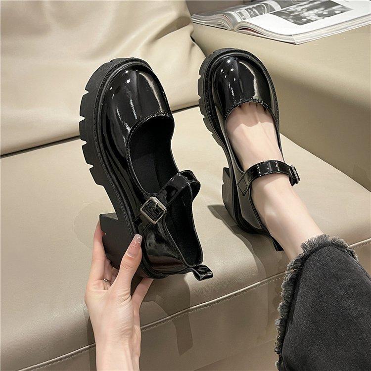 

Японские Мэри Джейн на платформе в студенческом стиле, женские туфли-лодочки с ремешком, новинка весна-осень 2025, маленькие кожаные туфли в британском стиле для женщин 34