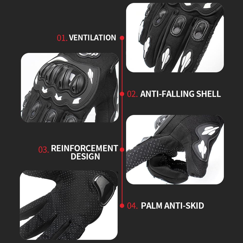 Férfi motoros kesztyűk érintőképernyős teljes ujjú motorversenyzés motorkerékpár motocross hegyi lélegző