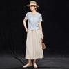 Wudao Natural Washi & Linen Blend Breathable Knit T-shirt