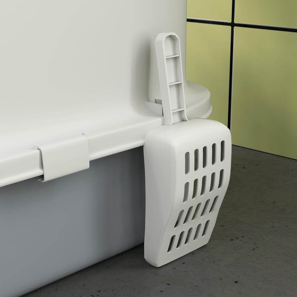 Cat Litter Box with Lid, Scoop, Deodorisation Bags, Top Entry