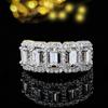 Dai Xi AAA Zircon Irregular Diamond Ring - European & American Style