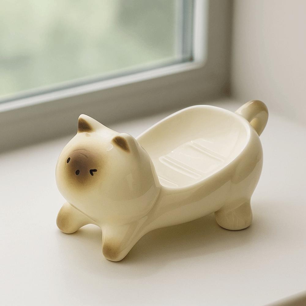 Cute Soap Holder Cartoon Soap Dish Bathroom Accessories Bathroom Storage Rack Bathroom