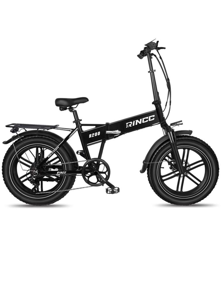 Skládací elektrokolo Rincc R200 20 x 4.0" Tlusté pláště 750W Motor 48V15Ah Baterie 60km Maximální dojezd SHIMANO 7 Rychlostí