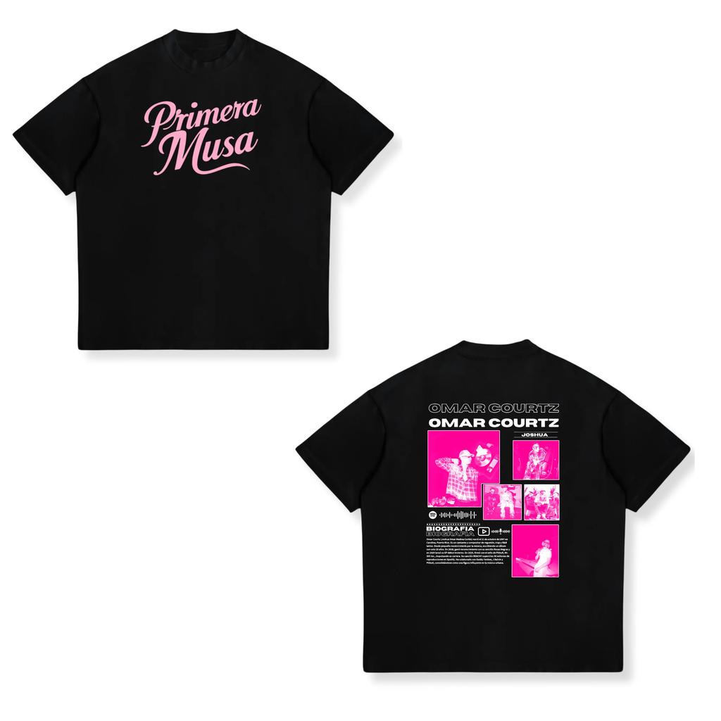 Singer Omar Courtz Album PRIMERA MUSA graphic Tour Popular Unisex T Shirts Unisex Pure Cotton Short Sleeve Y2k Oversized Tee Tops