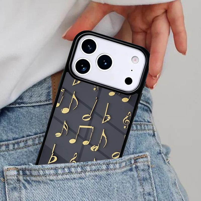 Music Note Musical Treble Clef Phone Case for iPhone 17ProMax 12 13 14 15 16e 17 Pro Max Plus Air Cover
