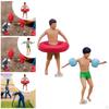 1/64 Diorama Figure Hand Painted Miniature Beach Surfing Scene Resin Figurines for Photo Props DIY