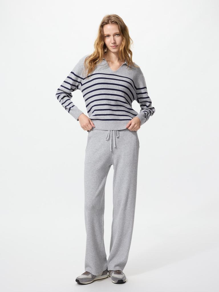 Uniqlo Japan Washable Knit Rib Pants Long Length