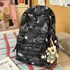 Schoolbag new national style graffiti printing backpack female trendy cool high school college student schoolbag junior high school student casual 