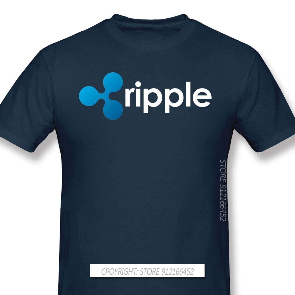 Top Quality Clothes XRP Ripple Coin Cryptocurrency Novelty Short Sleeve Man's T-Shirts Bitcoin Fashion For Men Shirt For Adult