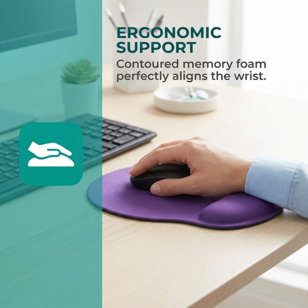 Premium EVA Mouse Pad with Wrist Support Non-Slip Waterproof Mice Mat Ergonomic Multiple Color Mousepad Computer Use